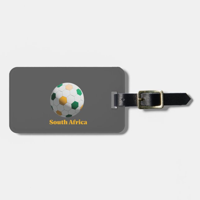 Sydafrika Fotboll Bagagebricka (Horisontell Framsida)