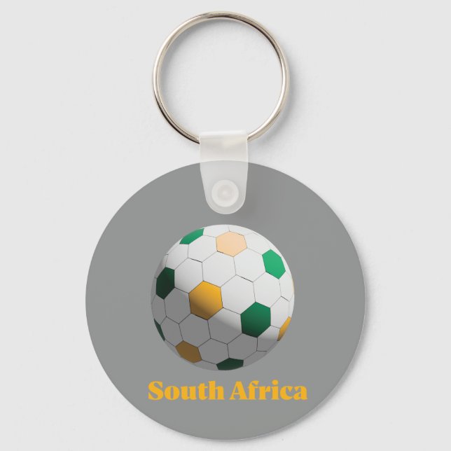 Sydafrika Fotboll Nyckelring (Framsida)