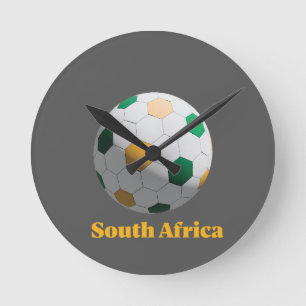 Sydafrika Fotboll Rund Klocka