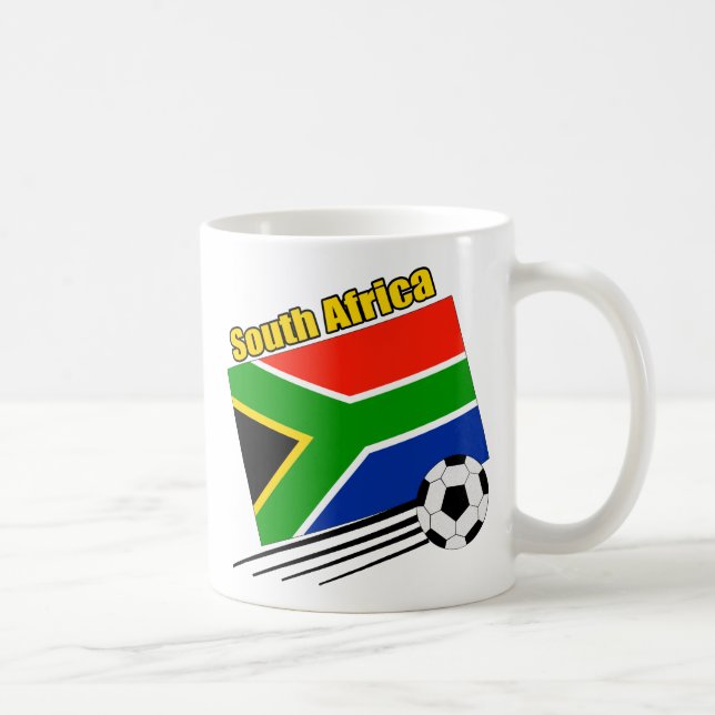 Sydafrika fotbolllag kaffemugg (Höger)