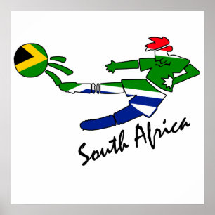Sydafrika fotbollspelare poster