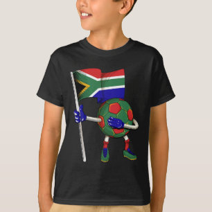 Sydafrika Fotbollströja Afrika Flagga Fotboll Dab T Shirt