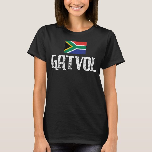 Sydafrika Gatvol Funny Braai Rugby Saffa T Shi T Shirt (Framsida)