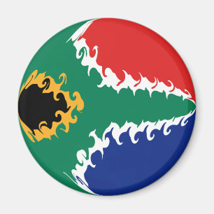 Sydafrika Gnarly flagga Magnet
