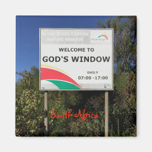 Sydafrika gud fönster magnet