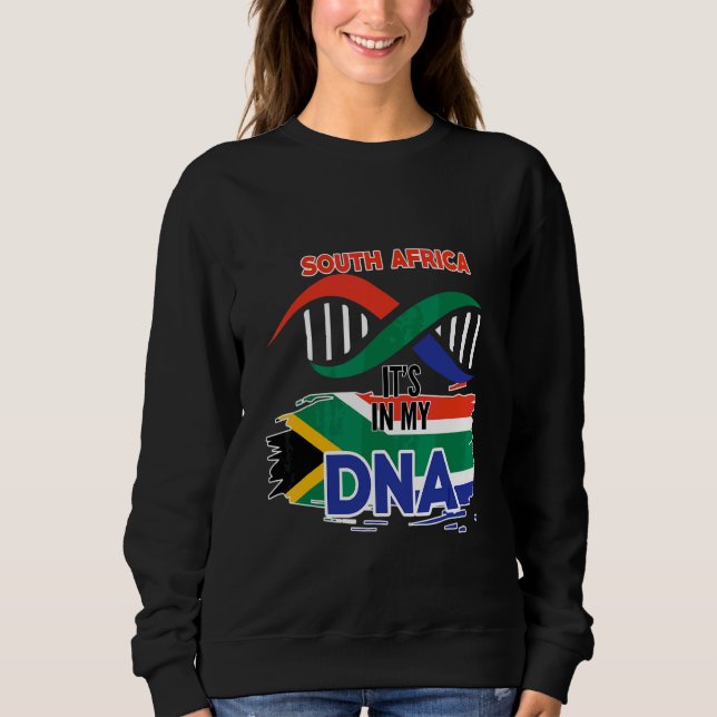 Sydafrika i mitt blod t shirt (Framsida)
