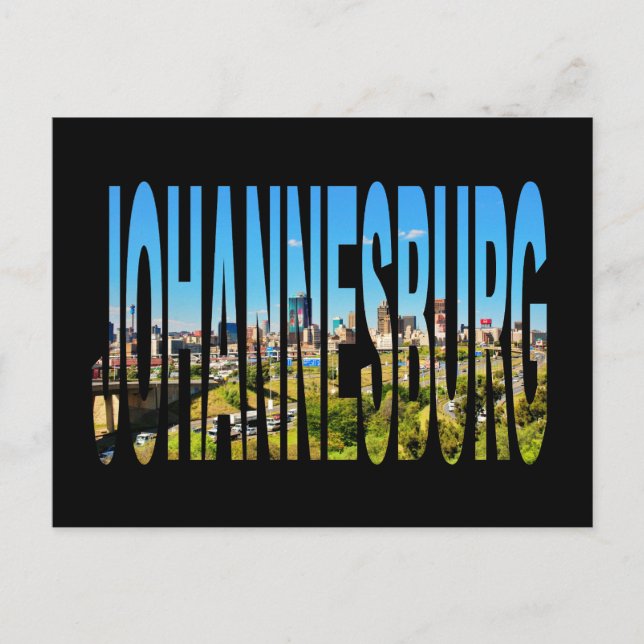 Sydafrika Johannesburg Siluett  Vykort (Framsida)