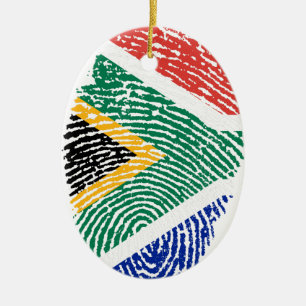 Sydafrika Julgransprydnad Keramik