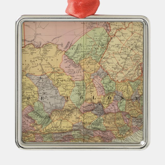 Sydafrika Julgransprydnad Metall (Framsidan)