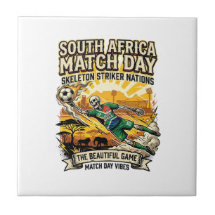 Sydafrika Match Day Skeleton Striker Nations Hi Kakelplatta