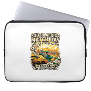 Sydafrika Match Day Skeleton Striker Nations Hi Laptop Fodral