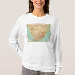 Sydafrika med sändningsruttar tee