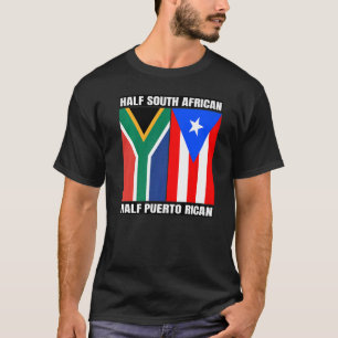 Sydafrika och Puerto Rican Heritage South A T Shirt
