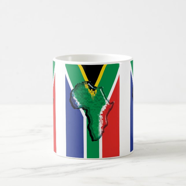 Sydafrika RSA afrikansk flagga Kaffemugg (Center)