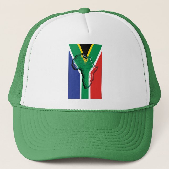 Sydafrika RSA afrikansk flagga Truckerkeps (Framsida)