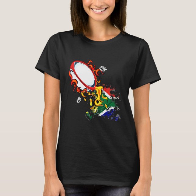 Sydafrika Rugby Springboks Rugby Sydafrika F T Shirt (Framsida)