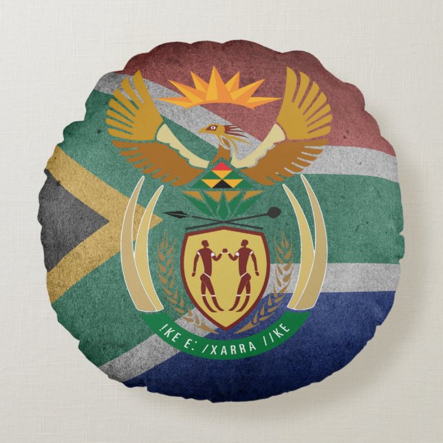 Sydafrika Rund Kudde (Framsidan)