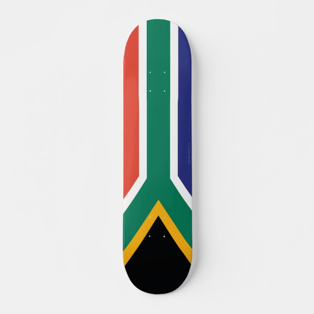 Sydafrika slättflagga skateboard bräda 20 cm (Framsida)