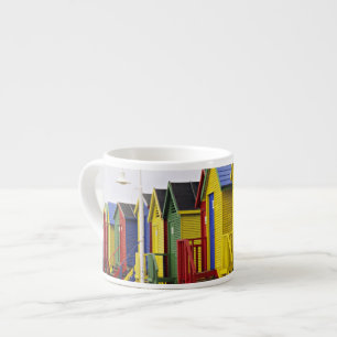 Sydafrika, Västra Kapprovinsen, St James. Färgrik Espressomugg