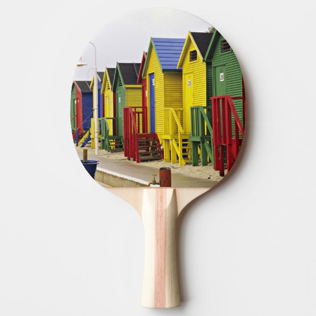 Sydafrika, Västra Kapprovinsen, St James. Färgrik Pingisracket (Framsidan)