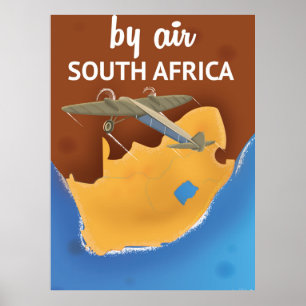 Sydafrika Vintage-resa affisch