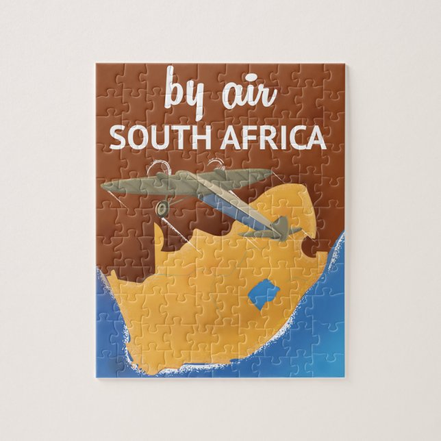 Sydafrika Vintage-resa affisch Pussel (Vertikal)