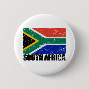 Sydafrika vintageflagga knapp
