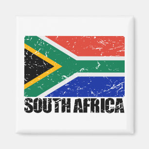 Sydafrika vintageflagga magnet