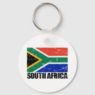 Sydafrika vintageflagga nyckelring
