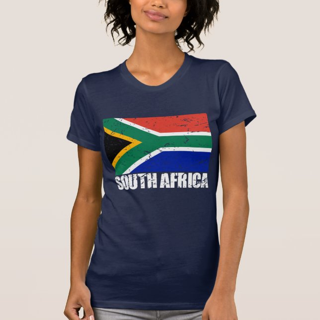 Sydafrika vintageflagga tee (Framsida)