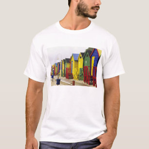 Sydafrika, Western Cape, St James. Färgglad T-shirt