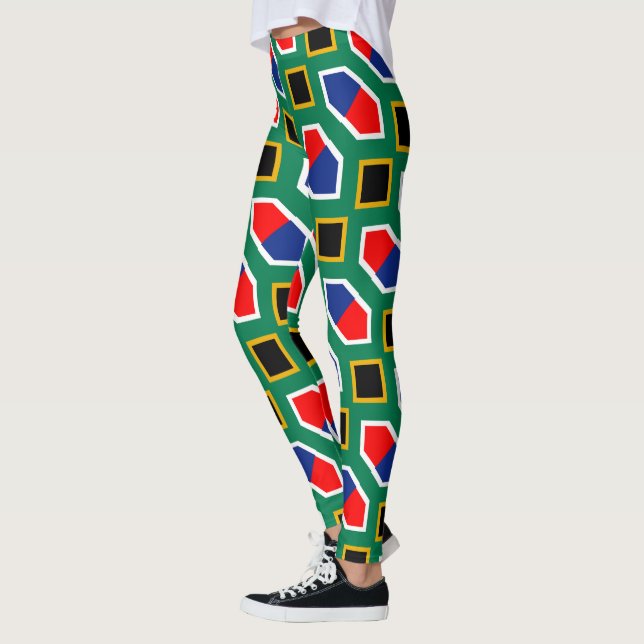 SydAfrikan flagga mönster Leggings (Vänster)