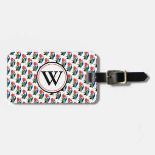 SYDAFRIKANS FLAGGA Monogram Proverbs 3:5-6 Bagagebricka