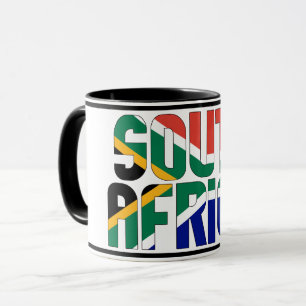 SydAfrikans nationella Flagga Patriotic Coffe Mugg