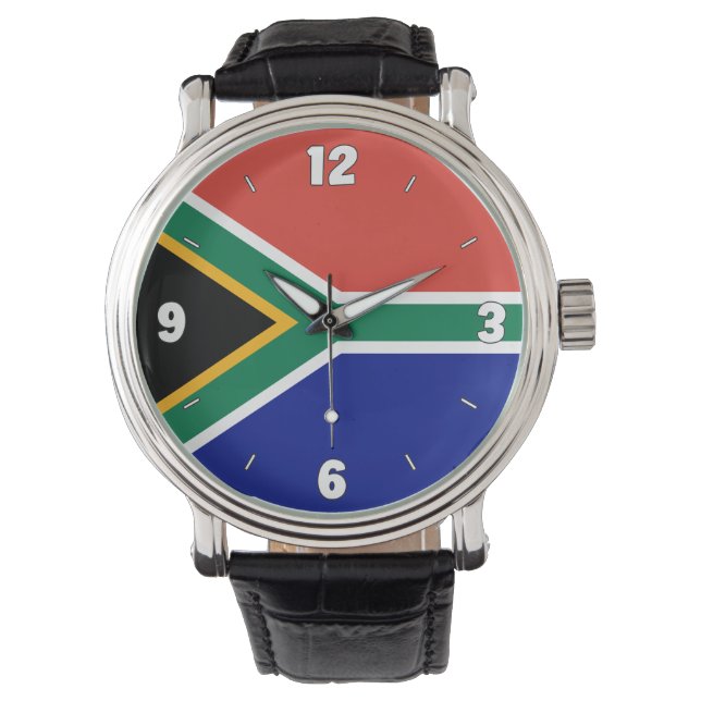 SydAfrikans nationella Flagga Patriotic Elegant Armbandsur (Framsida)