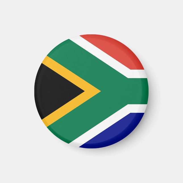 Sydafrikansk flagg magnet (Framsidan)