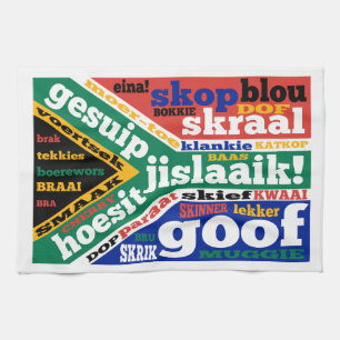 Sydafrikansk slang och kollokvialism kökshandduk