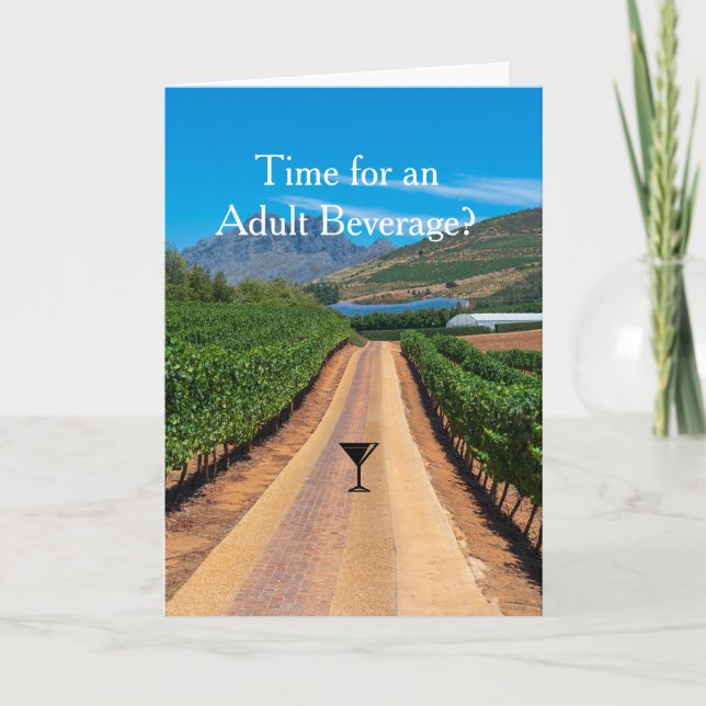 Sydafrikansk vingård kort (Framsida)