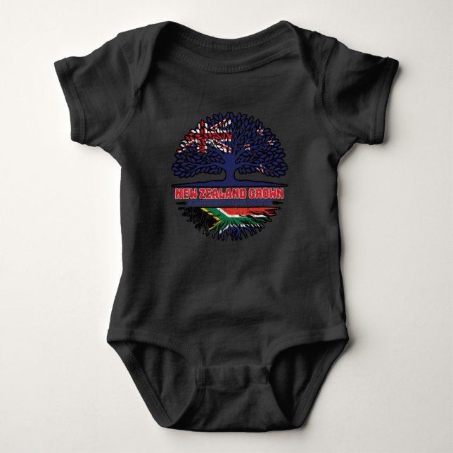 Sydafrikanska Afrikan African New Zealander Nya Ze T Shirt (Framsida)