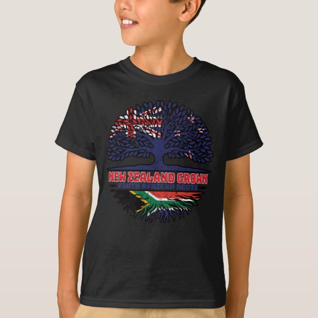 Sydafrikanska Afrikan African New Zealander Nya Ze T Shirt (Framsida)