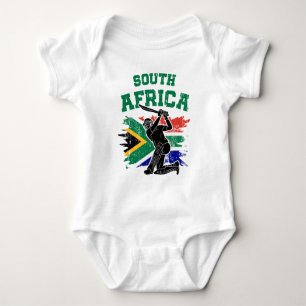 Sydafrikanska cricket, södra Afrikan Flagga fläkt T Shirt