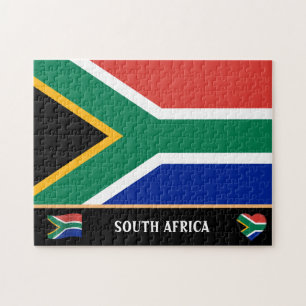 Sydafrikanska Flagga & afrikanskt land/syd-Afrika Pussel