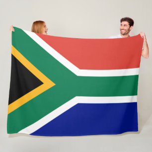 Sydafrikanska Flagga Fleecefilt
