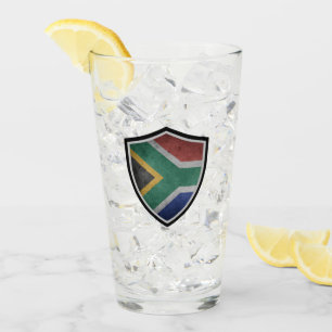 Sydafrikanska flagga glaskopp