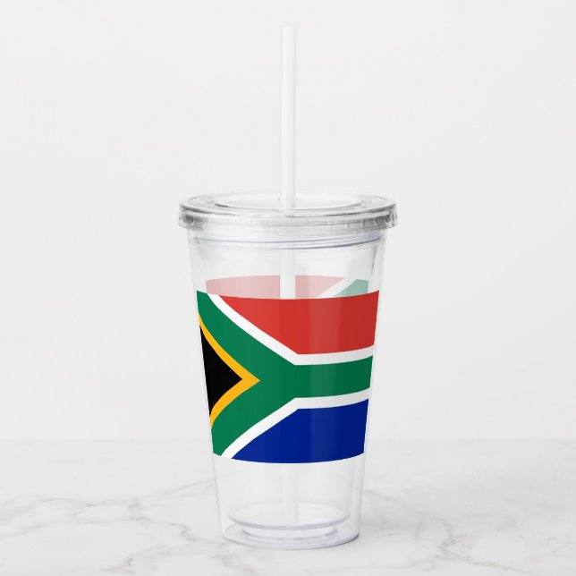 Sydafrikanska Flagga i södra Afrikan Take Away Mugg (Framsida)
