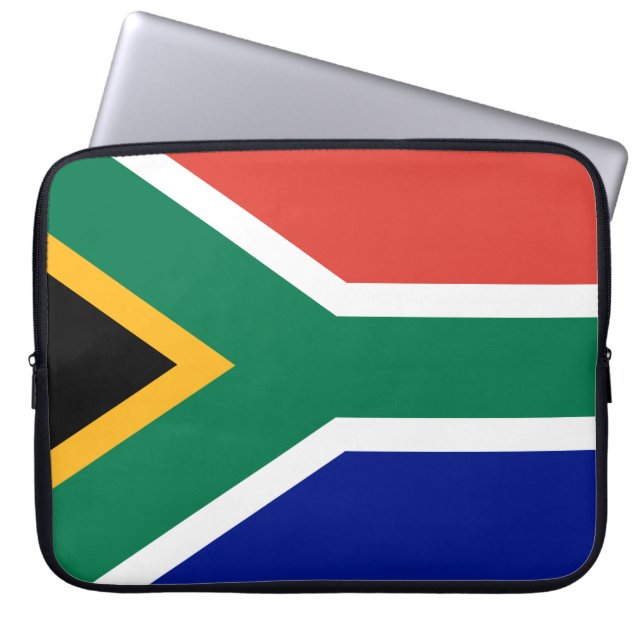Sydafrikanska Flagga Laptop Fodral (Framsidan)
