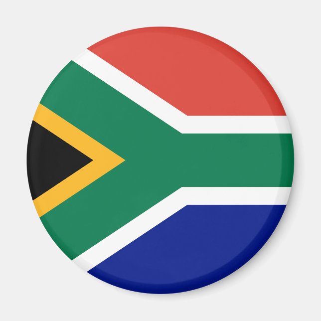 Sydafrikanska Flagga Magnet (Framsidan)