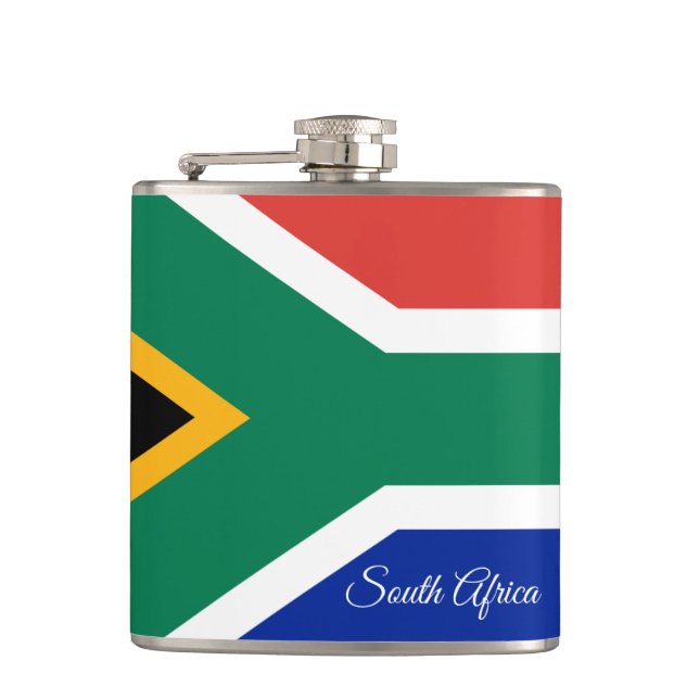 Sydafrikanska Flagga och resandet South Afrika/spo Fickplunta (Framsidan)