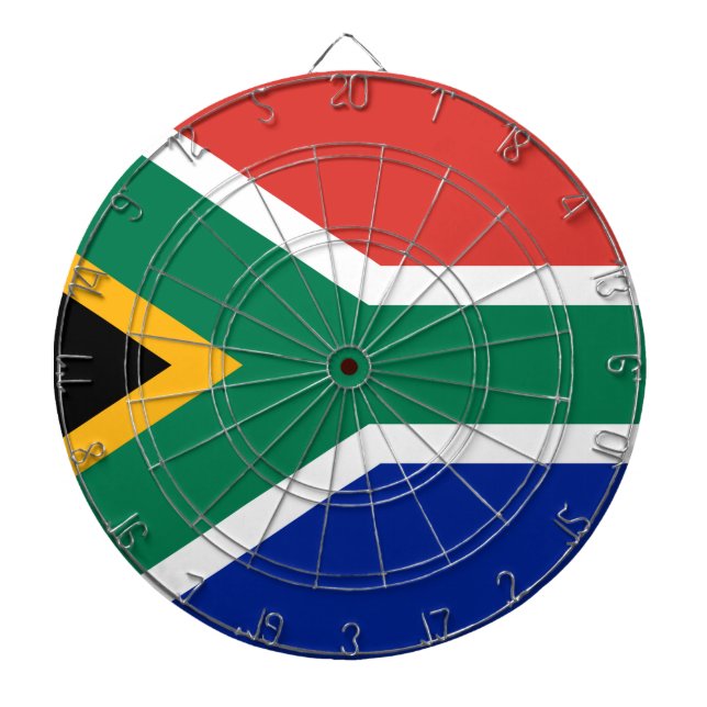 Sydafrikanska Flagga South Afrika Dart Board Piltavla (Framsidan)