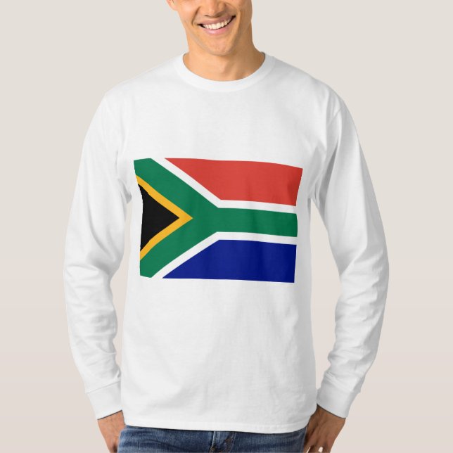Sydafrikanska Flagga T Shirt (Framsida)
